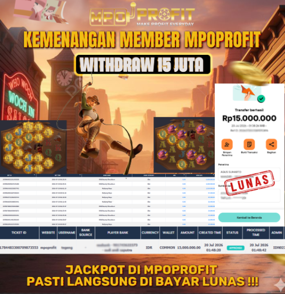MPOPROFIT JACKPOT PGSOFT! KEMENANGAN MURNI DI (WILD BOUNTY SHOWDOWN TOTAL 15.000.000,- LUNAS)
